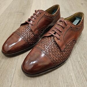 Cole Haan Braganno Weave Cap Toe 4445 Made In Italy